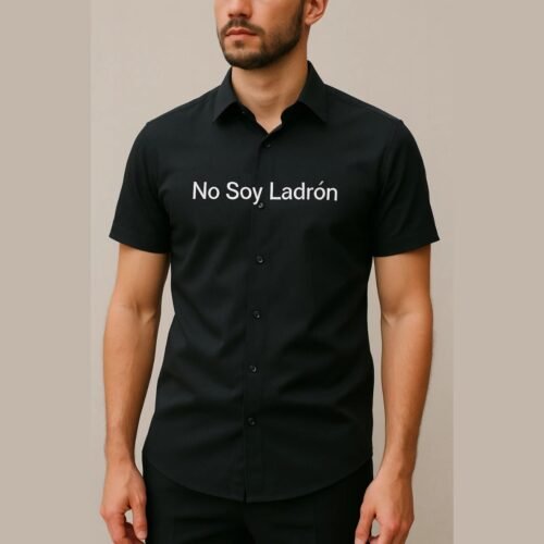 camsia negra CAMISA CON BOTONES MANGA CORTA SEMI-AJUSTADA (PRODUCTO VARIABLE)